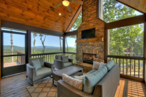 Mountaintop Masterpiece for 8 with game room! 3 levels, 3 porches and Hot Tub!
